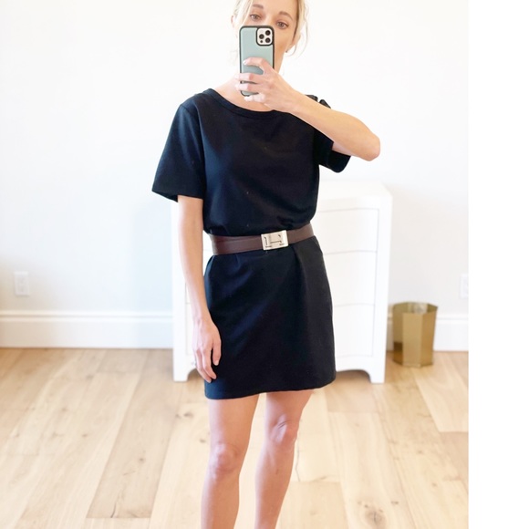 Black Loose Fit T-shirt Dress Small - Picture 3 of 5